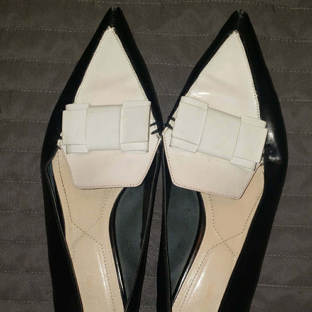 Nicholas Kirkwood Black Ballet Flats